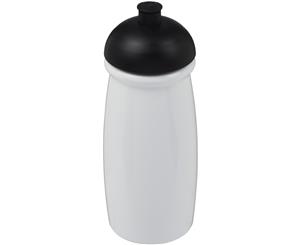 H2o Pulse 600Ml Dome Lid Sport Bottle (White/Solid Black) - PF2859