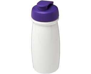 H2o Pulse 600Ml Flip Lid Sport Bottle (White/Purple) - PF2861