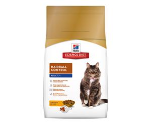 Hills Cat Mature Adult Food 7+ Years Hairball Control Chicken Recipe 2kg (H2899)