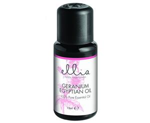 Homedics Ellia Geranium Egyptian Essential Oil 15ml Aromatherapy for Diffuser