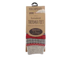 Homeknit Ladies Thermal Socks UK 4-8 Red