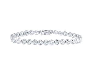 Iced Out 925 Sterling Silver Bracelet - BEZEL TENNIS 5mm