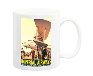 Imperial Airways 1950s Vintage Travel Poster Mug - 11 Fluid Oz