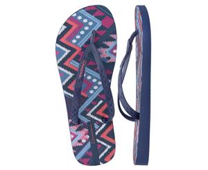 Ipanema Women's Trendy Print Thongs - Blue