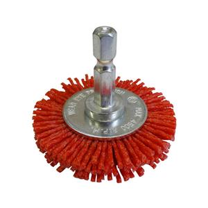 Josco 50mm 1/4-Hex Mounted Abrasive Nylon Wheel Brush