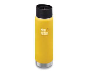 KLEAN KANTEEN INSULATED WIDE CAFE CAP 20oz 591ml LEMON CURRY