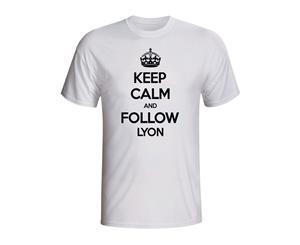 Keep Calm And Follow Lyon T-shirt (white)