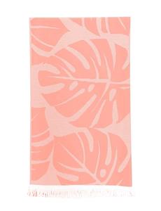 MONTEGO LEAF VELOUR JACQUARED BEACH TOWEL