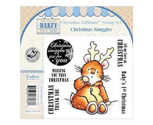 Makey Bakey Ez Mount Everyday Cling Stamp Set 4.75X4.75 Inches - Christmas Snuggles