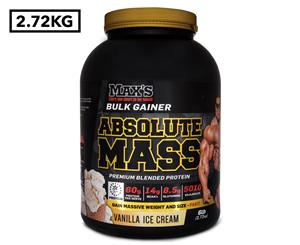 Max's Absolute Mass Bulk Gainer Protein Powder Vanilla Ice Cream 2.72kg