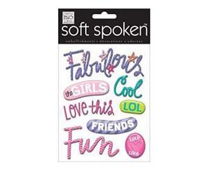 Me & My Big Ideas Soft Spoken Themed Embellishments Fabulous