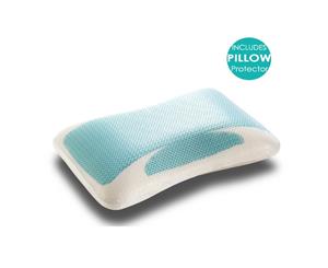 Memory Foam Pillow with Cooling Gel Standard Size 2 Pieces