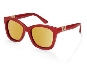 Mestige Women's Evelynn Sunglasses w/ Swarovski Crystals - Red/Gold