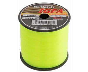 Momoi Hi-Catch IGFA Tournament Line 1/4lb 1500m 4kg Fluoro Yellow