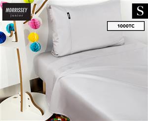 Morrissey Junior 1000TC Cotton Rich Single Bed Sheet Set - Dove Grey