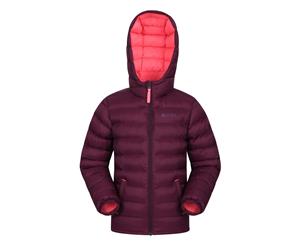 Mountain Warehouse Kids Seasons Padded Jacket Water Resistant Puffer Boys Girls - Berry