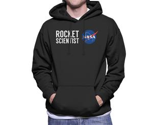 NASA Rocket Scientist Men's Hooded Sweatshirt - Black