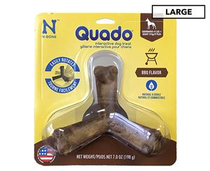 N-Bone Quado Large Dog Interactive Bone BBQ 198g