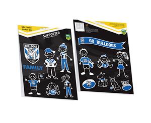 NRL Canterbury Bulldogs FAMILY Car Sticker Sheet 14 image