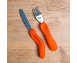 Nana's Manners Cutlery - Jeddie Orange