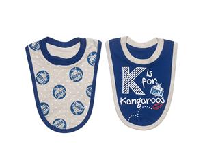 North Melbourne Babies 2 Pack Bib Set