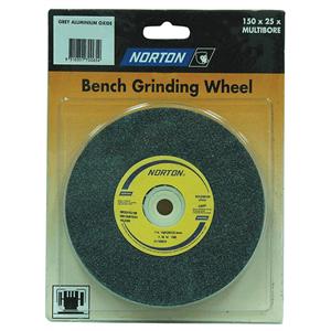 Norton 200 x 25mm Multi-Bore Fine Bench Grinding Wheel