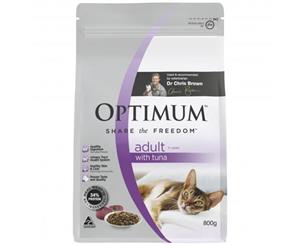 OPTIMUM Dry Cat Food Adult with Tuna 1+ years 800g