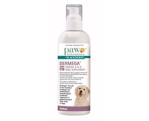 PAW Dermega Omega 3 & 6 Oral Supplement 200ml