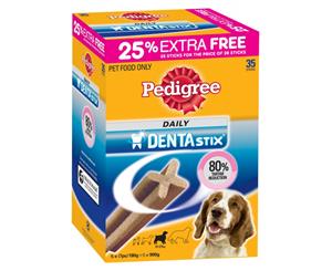 Pedigree Dentastix Daily Dental Dog Treat Bonus Pack 35 Pieces