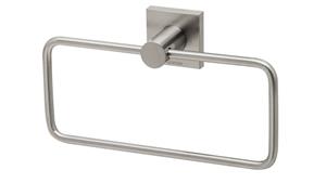 Phoenix RadII Square Plate Hand Towel Holder - Brushed Nickel