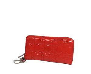 Pre-Loved Dior Patent Leather Cannage Wallet