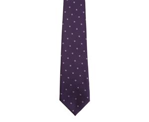 Premier Mens Woven Squares Work Tie (Pack Of 2) (Purple) - RW6943