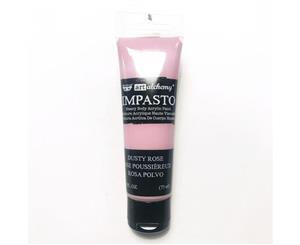 Prima Marketing - Finnabair Art Alchemy Impasto Paint 2.5 Fluid Ounces - Dusty Rose