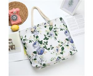 Printed Flower Canvas Bag for Women