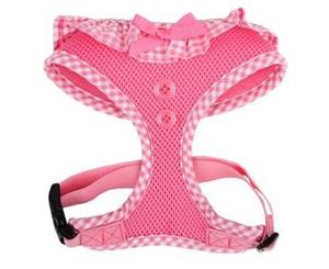 Puppia Gingham Harness Pink