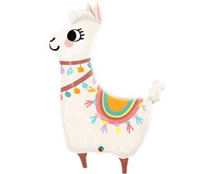 Qualatex 45 Inch Loveable Llama Supershape Foil Balloon (Multicoloured) - SG17400