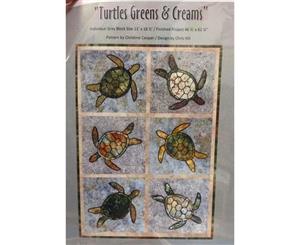 Quilting Sewing Quilt Pattern TURTLES Patchwork Pattern Batiks New