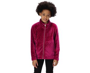 Regatta Boys Kerala Two Tone Fluffy Walking Fleece Jacket - Beetroot