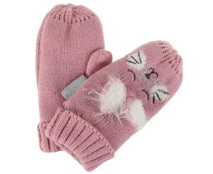 Regatta Great Outdoors Childrens/Kids Animally Iii Mittens (Powder Pink) - RG4691