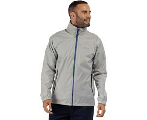 Regatta Mens Lyle IV Waterproof Breathable Packable Jacket Coat - Light Steel