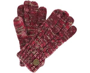 Regatta Womens/Ladies Frosty II Acrylic Winter Warm Walking Gloves - Burgundy