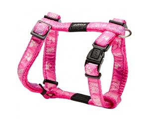 Rogz Fancy H Harness Pink Paws