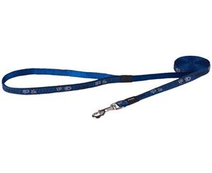 Rogz Jelly Bean Lead - Small (12mm x 18m) - Navy Paw