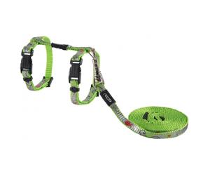 Rogz Reflectocat Harness Lead Lime