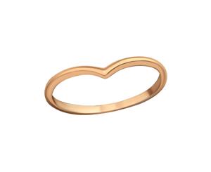 Rose Gold Silver Heart Midi Ring