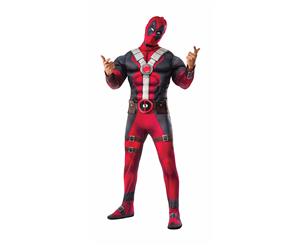 Rubie's Red US Size XS Deadpool Deluxe Muscle Chest Mask Costume