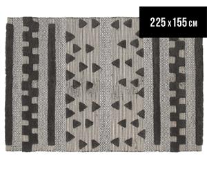 Rug Culture 225x155cm Miller Rhythm Rug - Charcoal