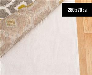 Rug Culture 280x70cm Total Grip Carpet Floor Underlay - White