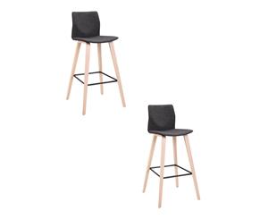 SET OF 2 BLACK BOOK KITCHEN BAR CHAIR