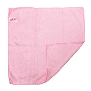 Sabco Professional Pink Microfibre Millentex Cloths - 6 Pack